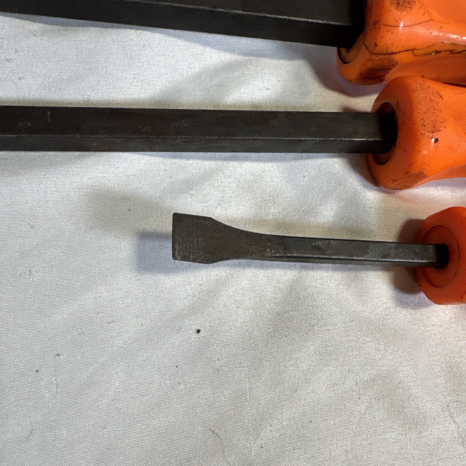 Snap-On 4Pc Pry Bar Set 8" 12" 18" 24" Orange Handle