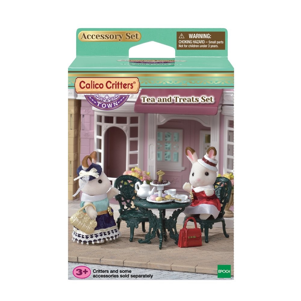 Calico Critters Town Tea and Treats Set - Host Delightful Small, Multi