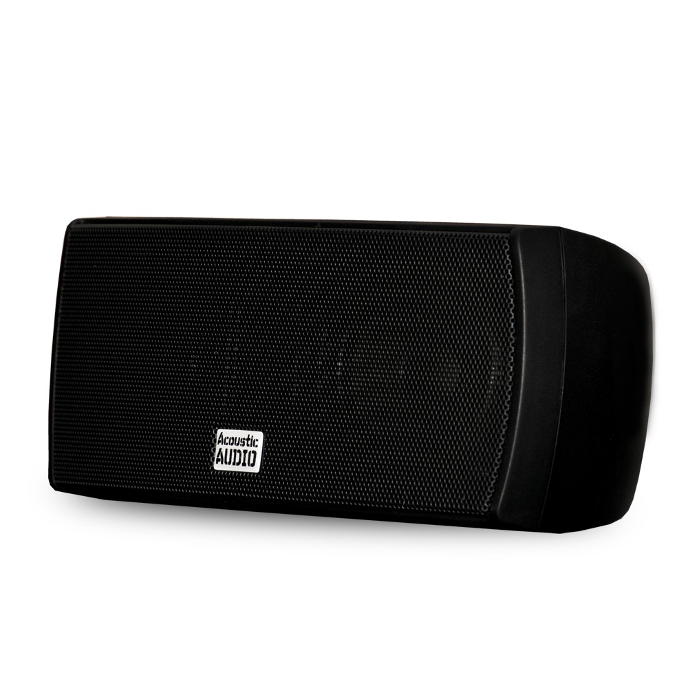 Acoustic Audio AA32CB Mountable Indoor Center Speaker 300 Watts Black Bookshelf