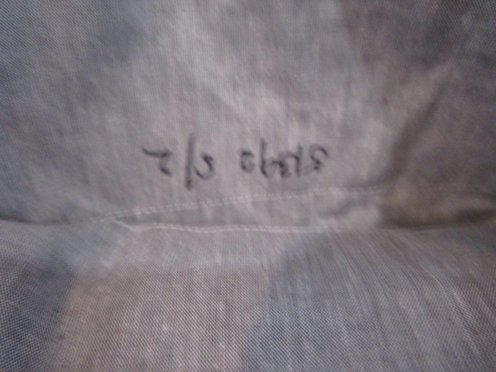 Pottery Barn chambray pillowcase photo shoot sample