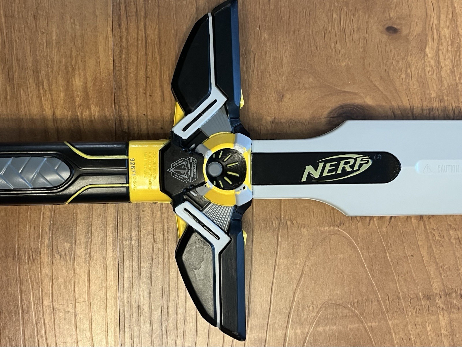DAMAGED Nerf N-Force Marauder Form Sword Yellow Black Cosplay Broadsword RARE