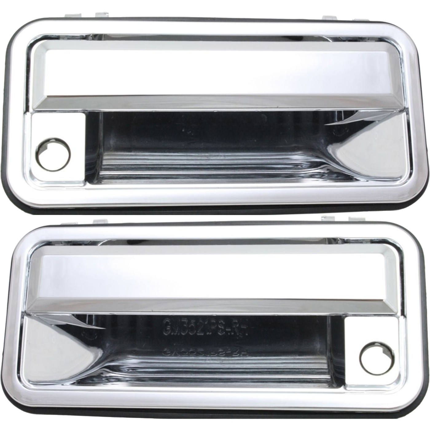 Exterior Door Handle For 88-99 Chevrolet K1500 C1500 Set of 2 Front Chrome