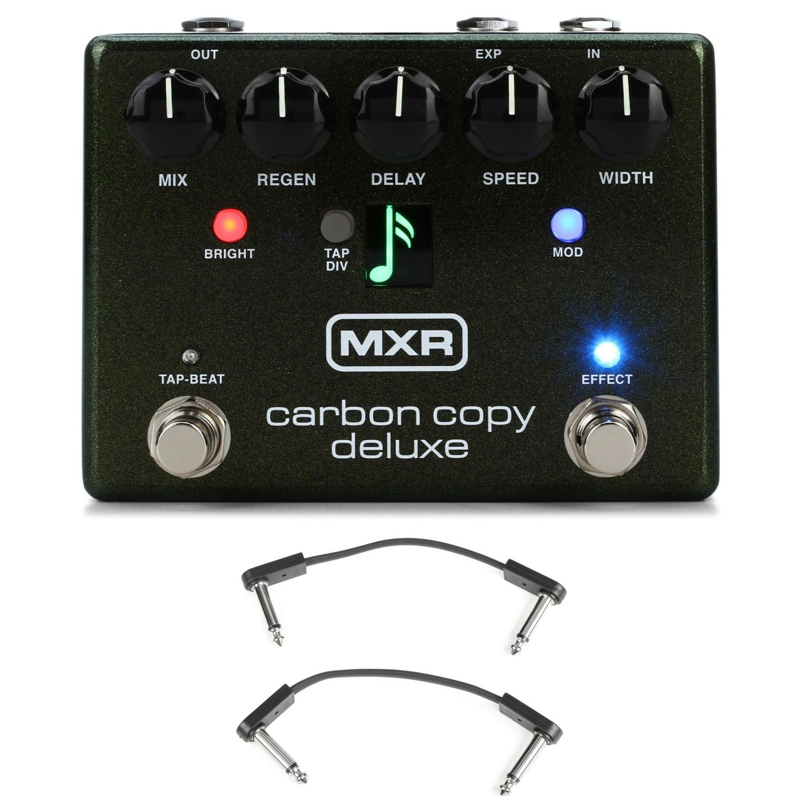 MXR M292 Carbon Copy Deluxe Analog Delay Pedal with EBS Patch Cables