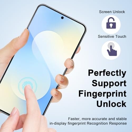 Screen Protector Compatible with Galaxy S25 FE 5G, [4+4 Pack] Camera Lens