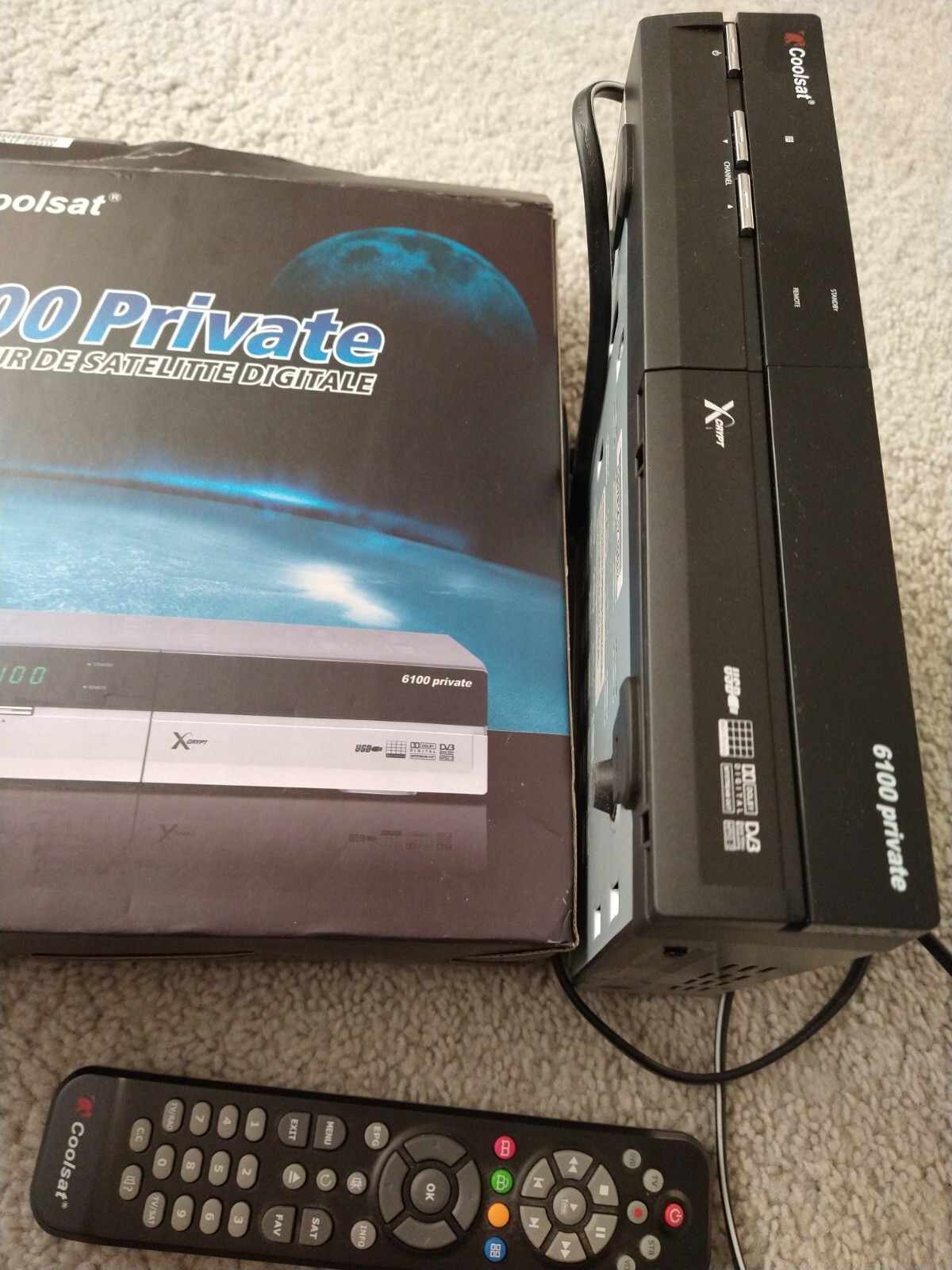 Coolsat, 6100 Private Free To Air Scan Satellite Receiver Television TV Movie