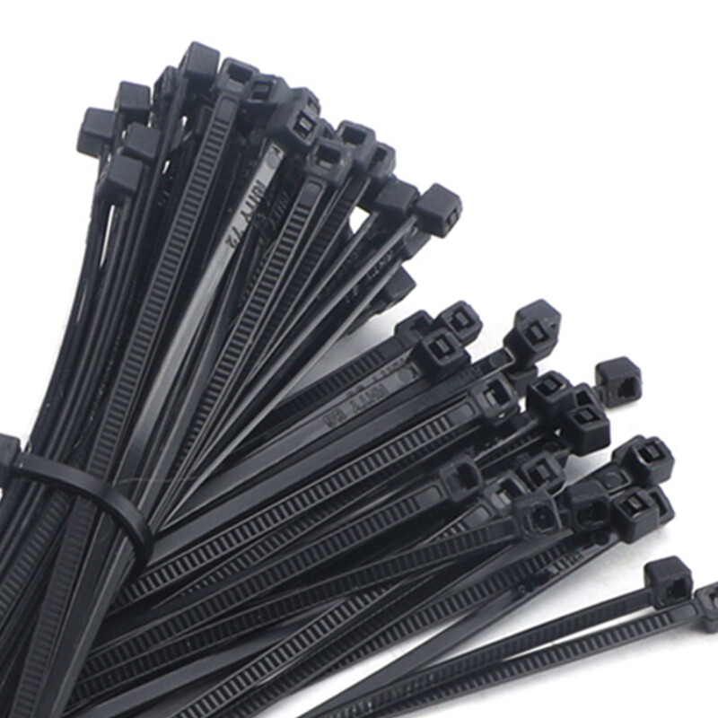 2.5mm Width Nylon Plastic Cable Ties Zip Tie Wraps Strong All Sizes White/Black