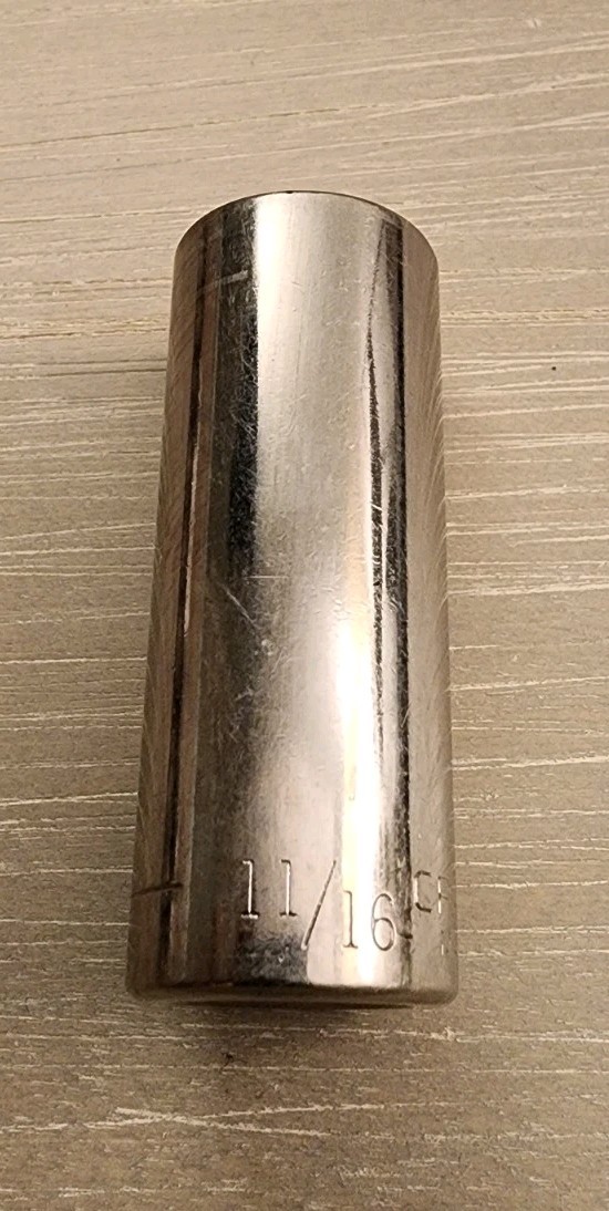 Craftsman USA 11/16" Deep Well Socket 6 Point 3/8" Drive Inverted G 43336