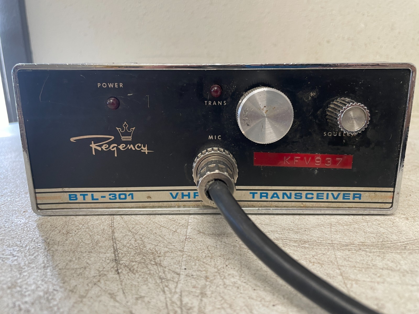 Vintage Regency BTL-301 VHF FM Mobile Transceiver – Untested Ham Radio