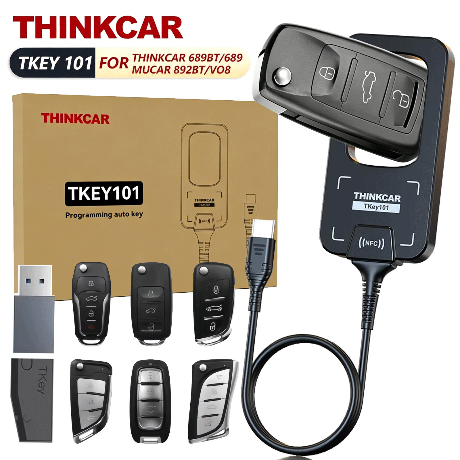 THINKCAR TKEY101 Key Fob Programmer For Thinkscan 689BT/MUCAR 892BT Scan Tool