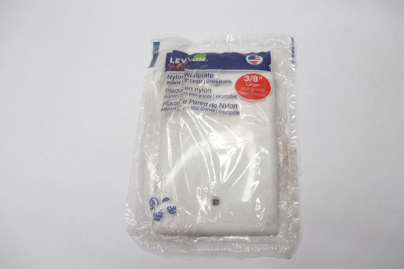 Leviton Midway/Midsize Blank Wall Plate Nylon White 1-Gang - Missing Hardware