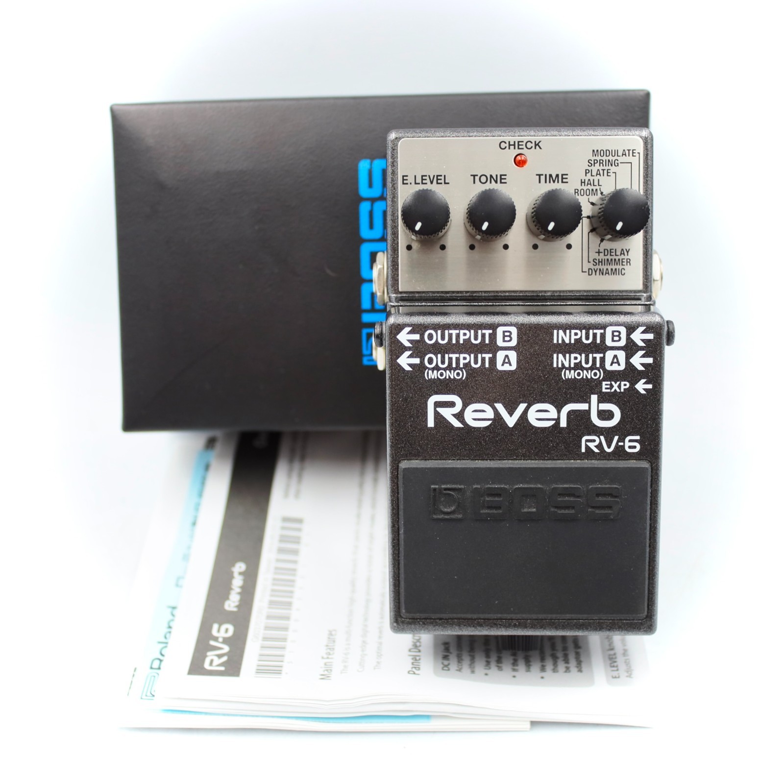 BOSS RV-6 Reverb With Original Box Guitar Effect Pedal B9G2911