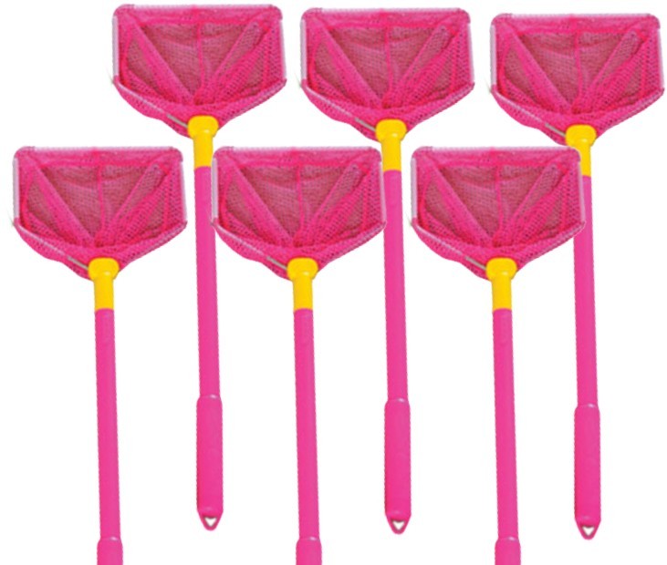 Pink Floating Bait Nets 24" Long - Lot of 6