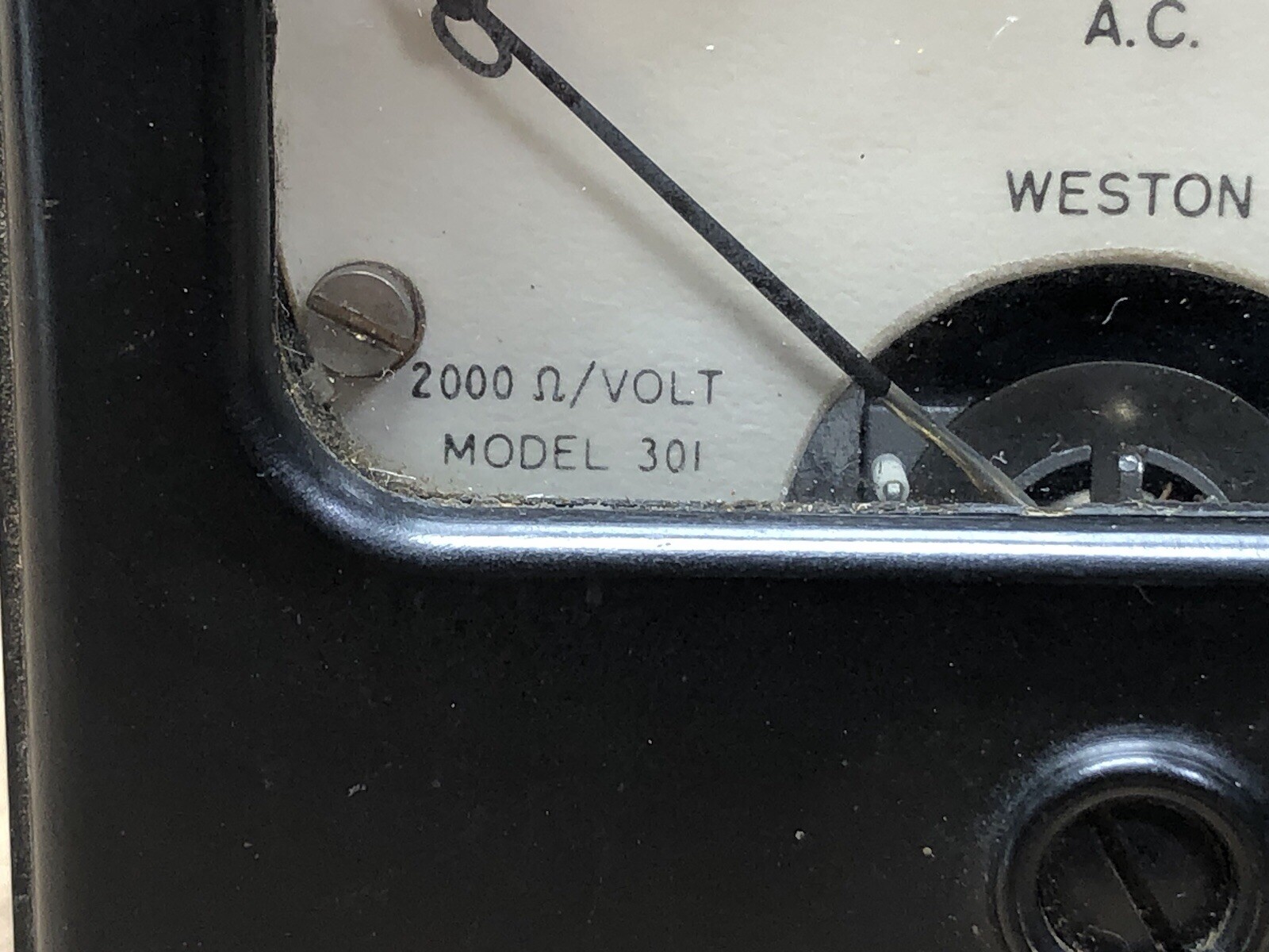 VTG Weston Model 301 AC Volts 0-10 Rectifier Type 2000 Ohms / Volts 454
