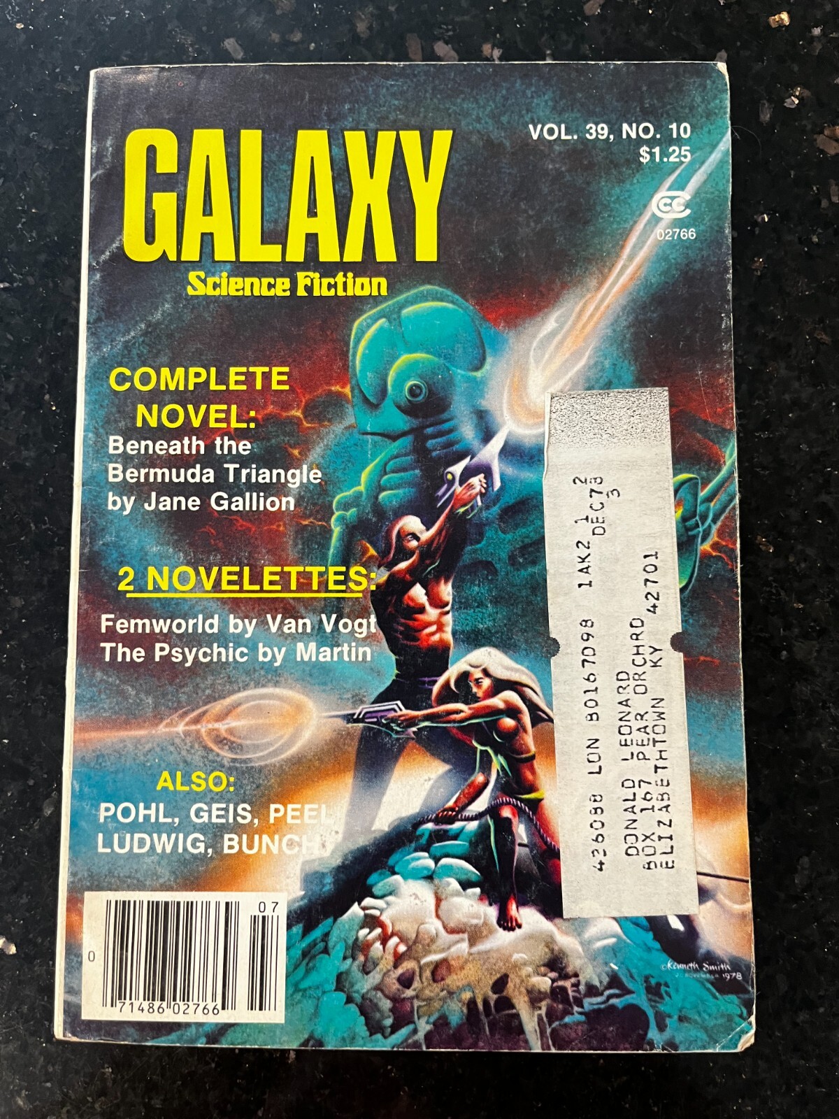 Galaxy Science Fiction Magazine June/July 1979 Vol 39 #10 Gallion Van Vogt Pohl