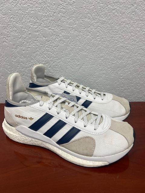 [FZ0551] Mens Adidas Tokio Solar HM White Navy Black Sneaker - Discoloring