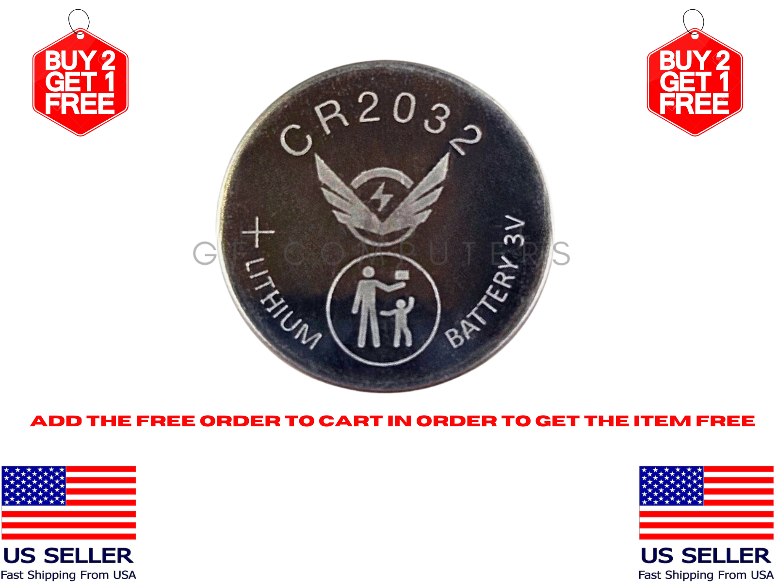 CR2032 Lithium Battery For Diabetic Meter