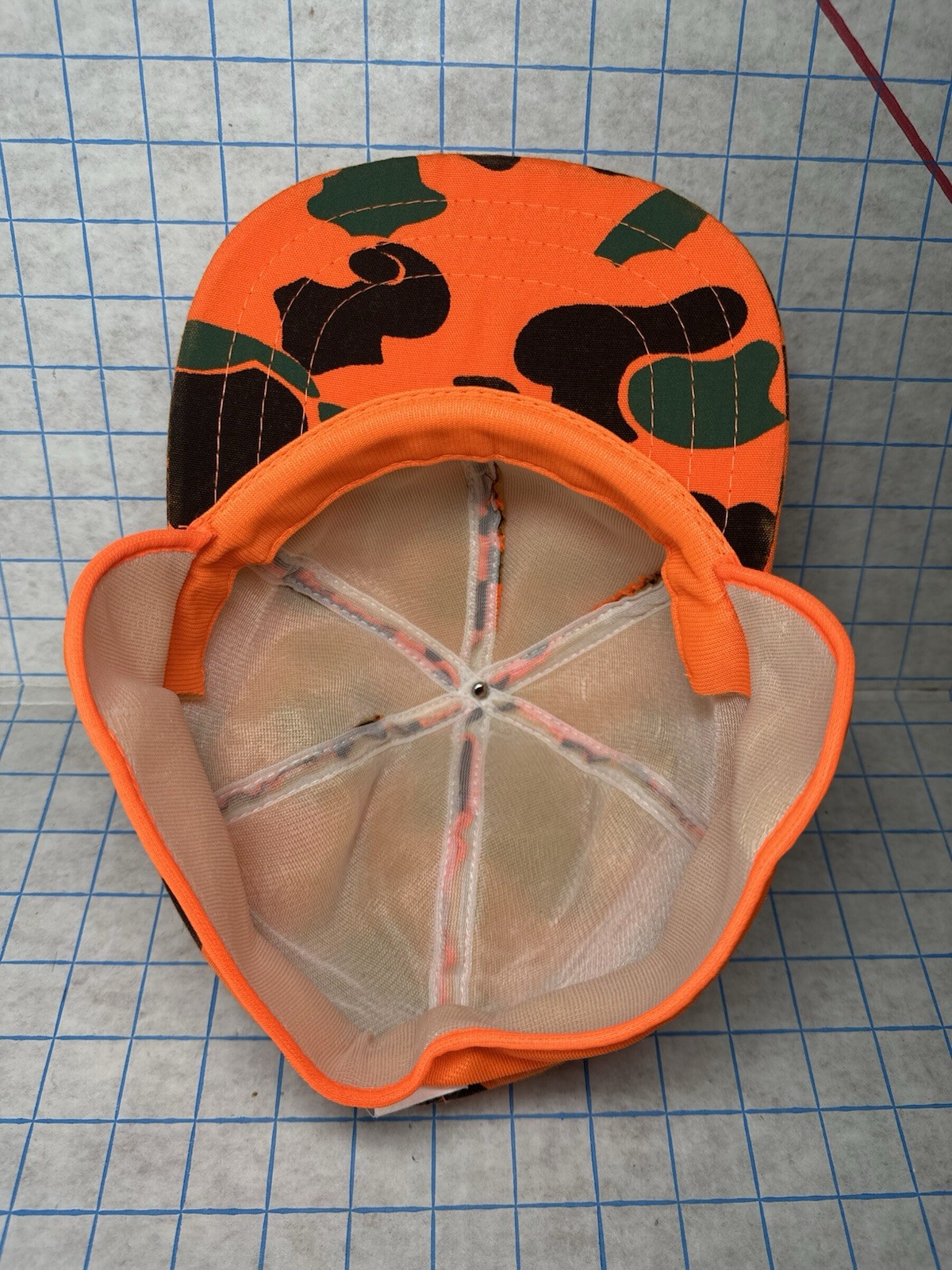 Ducks Unlimited Hunting Hat XL Blaze Orange Ear Flaps Trapper Cap Deer Hunt Camo