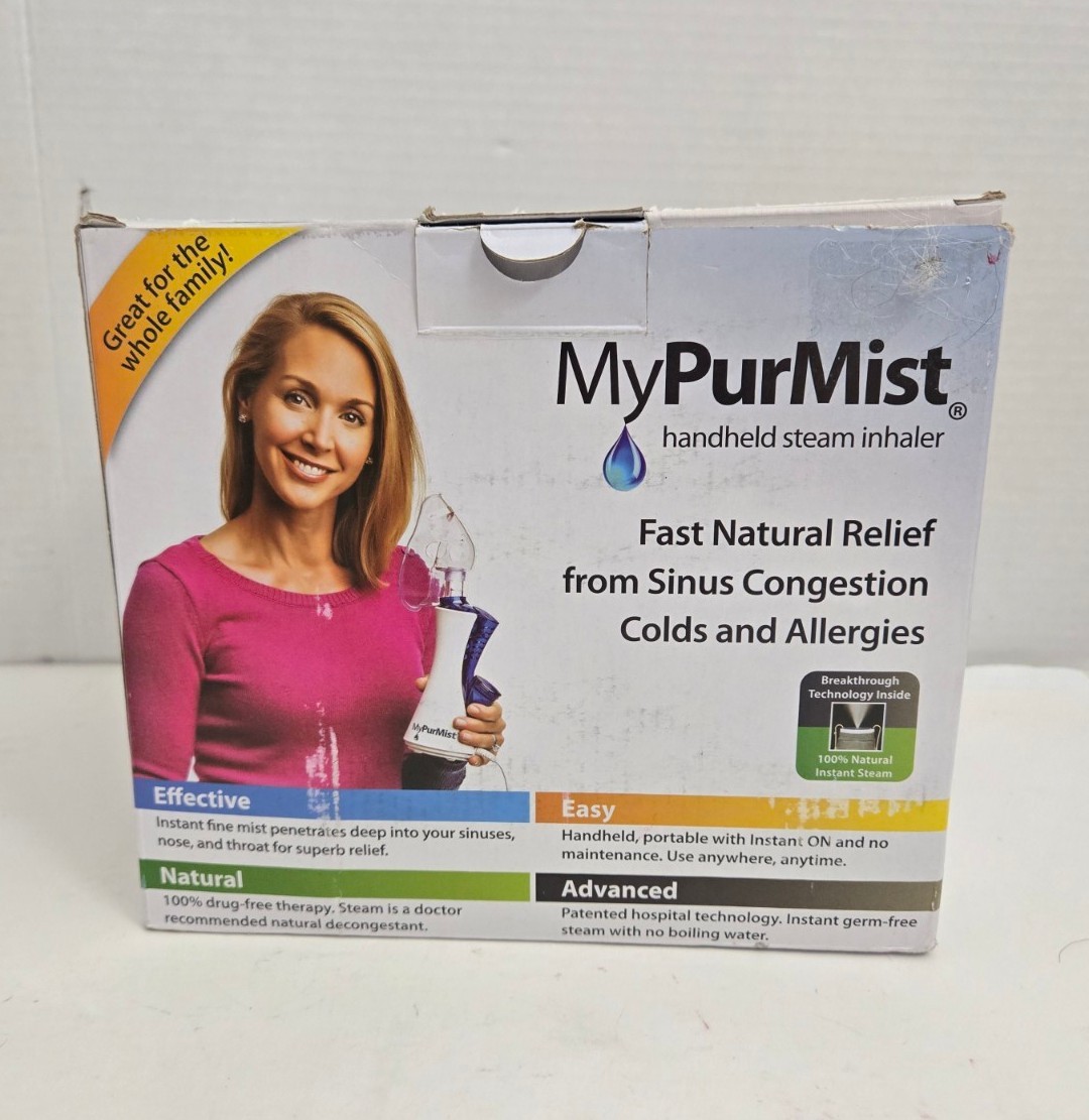 MyPurMist Handheld Steam Inhaler Fast Natural Relief from Congestion