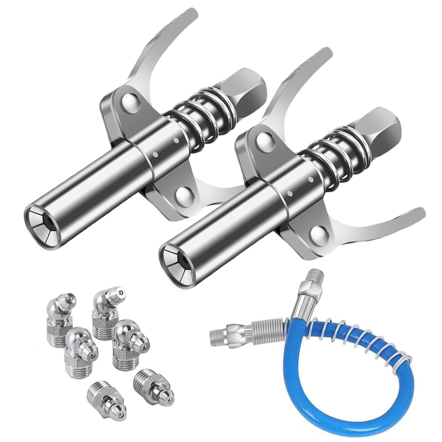 ArvezVoy Grease Gun Tip, Includes 2PCS Grease Gun Coupler, 1PC Grease Gun Tub...
