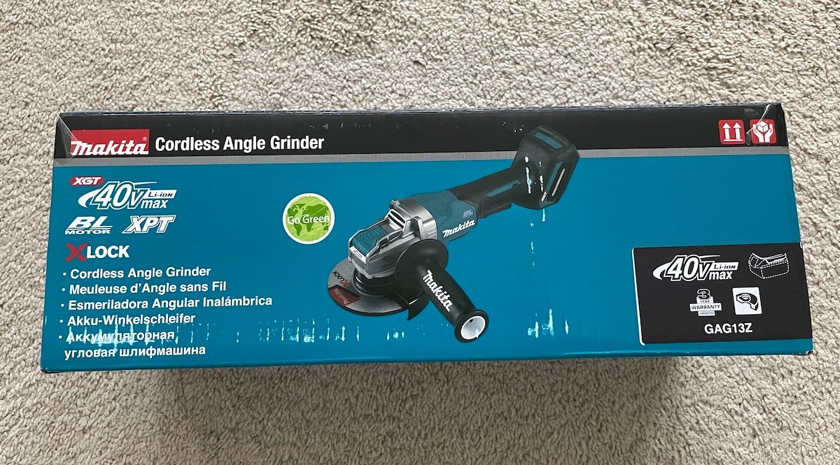 Makita GAG13Z 40V MAX XGT 5" Brushless Cordless X-LOCK Paddle Angle Grinder