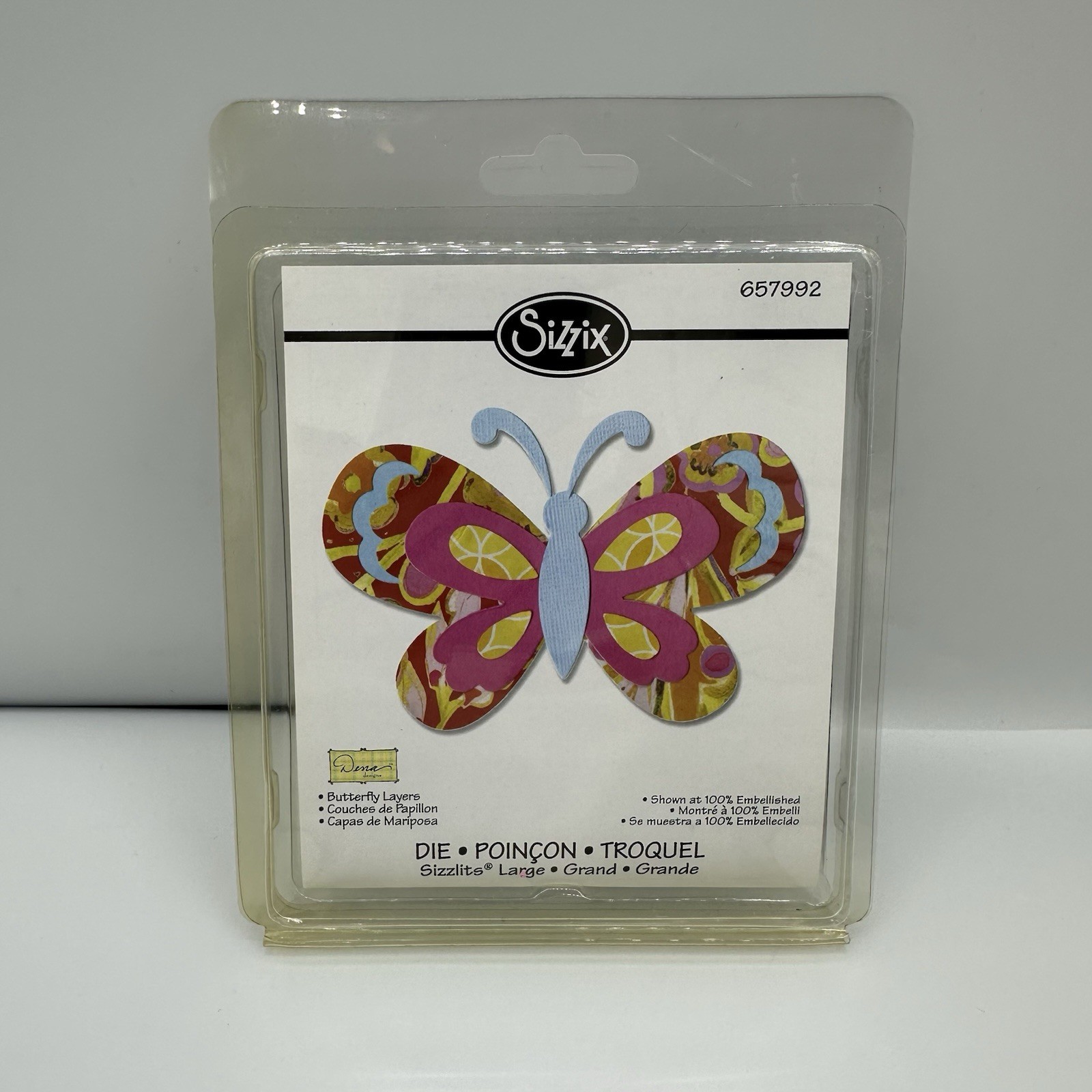 Sizzix Cutting Die Butterfly Layers Stamp 657992 Accent Card Making Scrapbooking