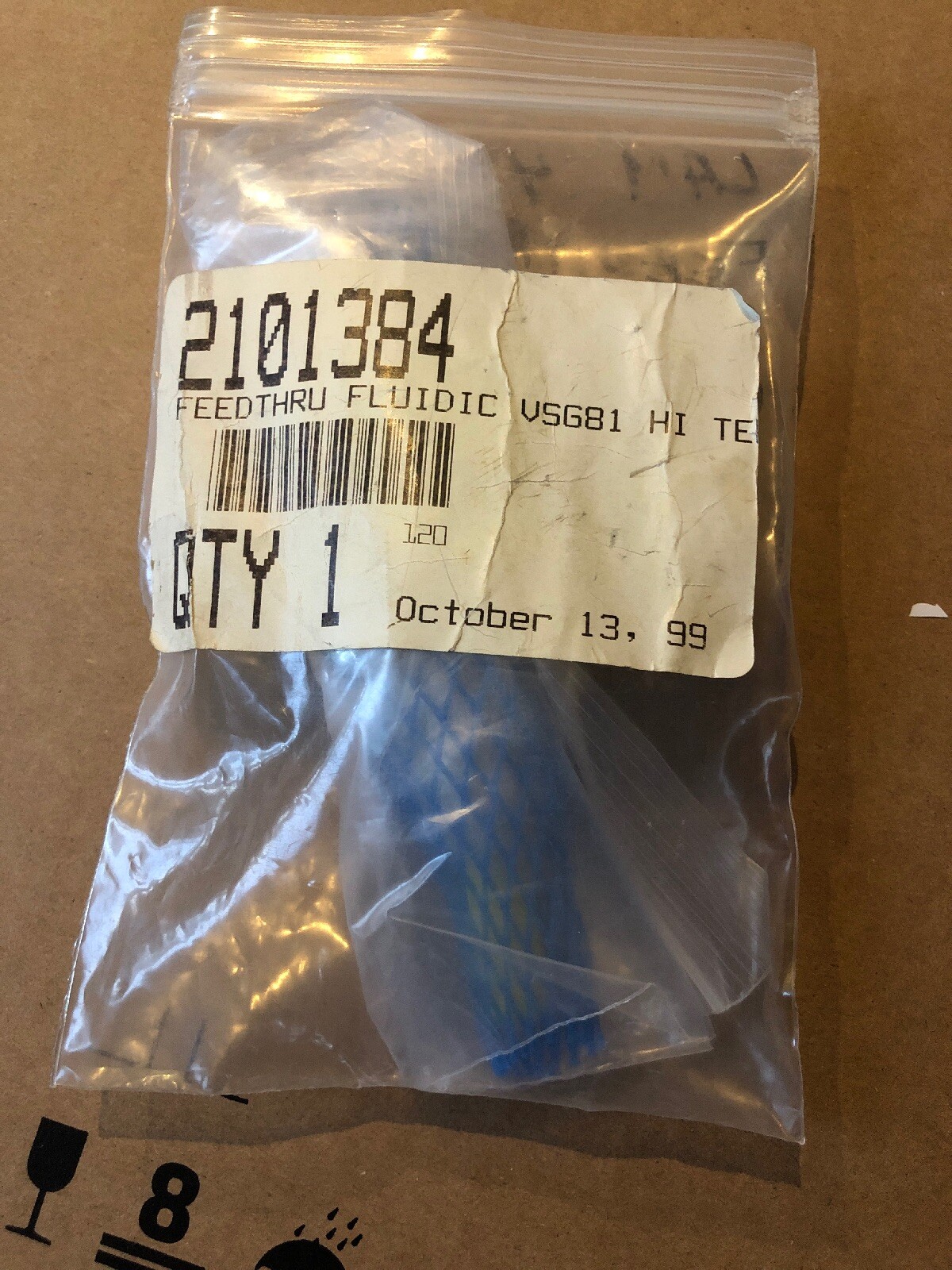 Lam FEEDTHRU Fluidic VGS81 High Temp, 2101384