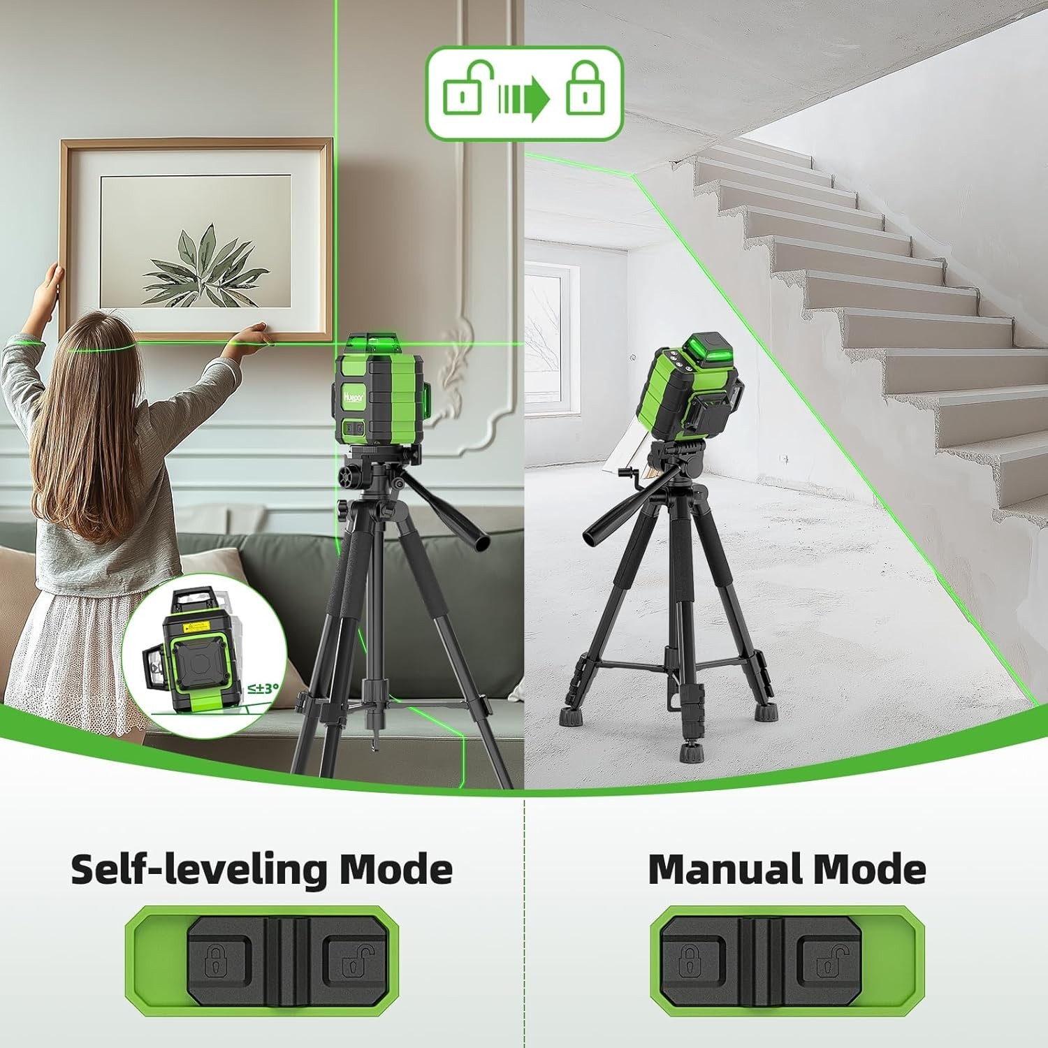 Professional Construction Laser Level with Hard Carry Case