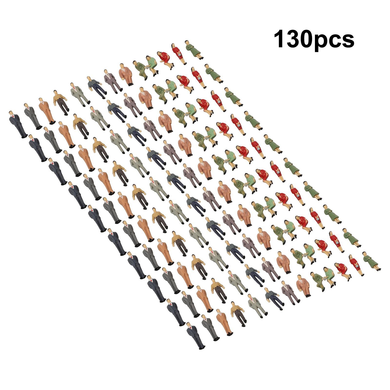 130Pcs O Scale 1:48 Painted Figures People Passenger Different Poses People New
