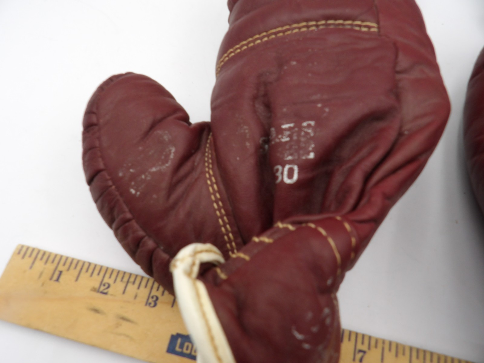 Two pair Childrens Leather Boxing Gloves Sears Label