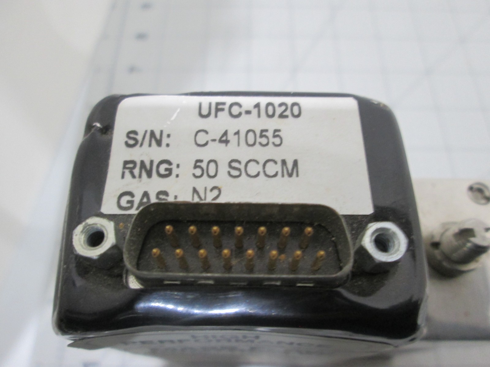 Unit, UFC-1020, Mass Flow Controller, 15-Pin, N2, 50 SCCM, Used