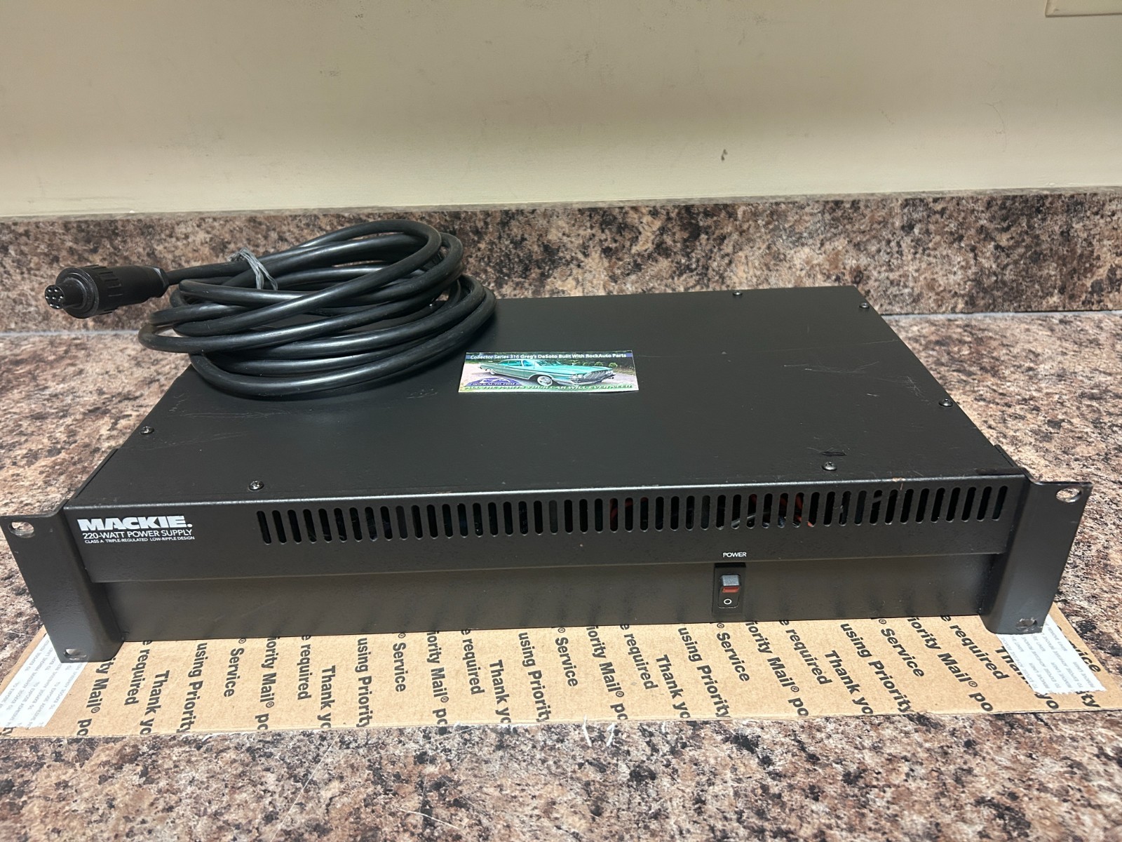 Genuine Mackie 220 Watt Power Supply 220W Rack Mountable for 24-8 Mixer