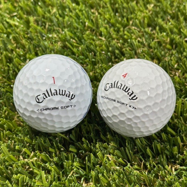 50 Callaway Chrome Soft / Chrome Soft X Mix Triple Track Used Golf Balls 4A