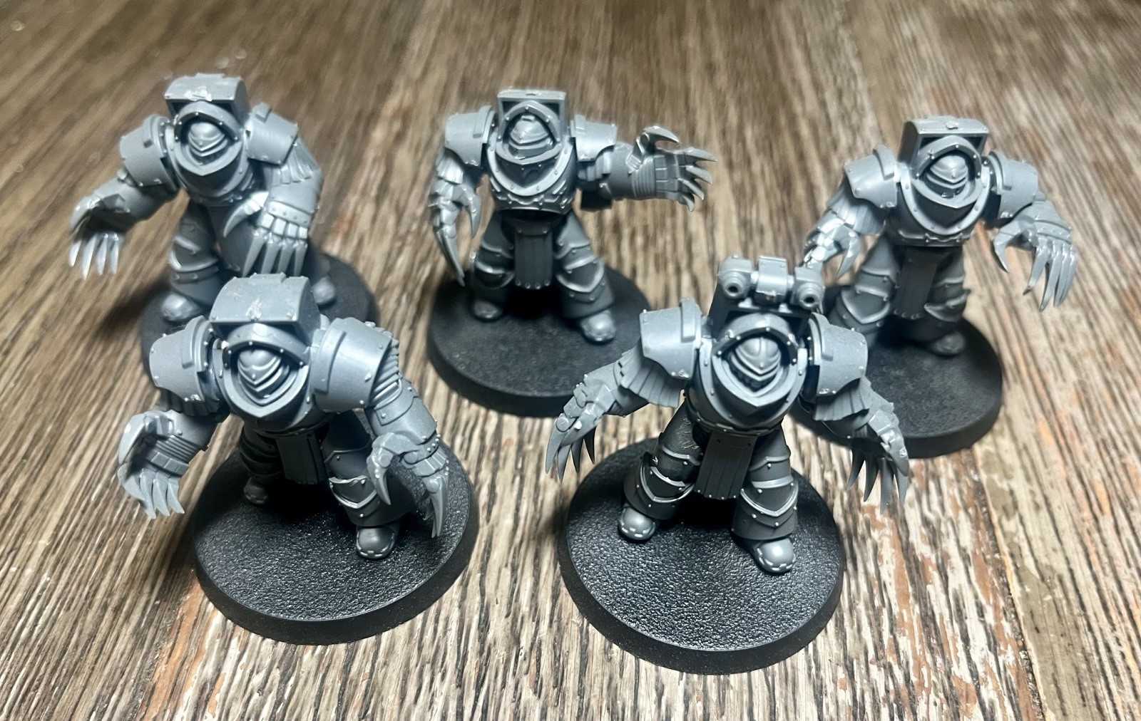 Warhammer 40k Horus Heresy 5 Cataphracti Terminators 30k Lot Built Models