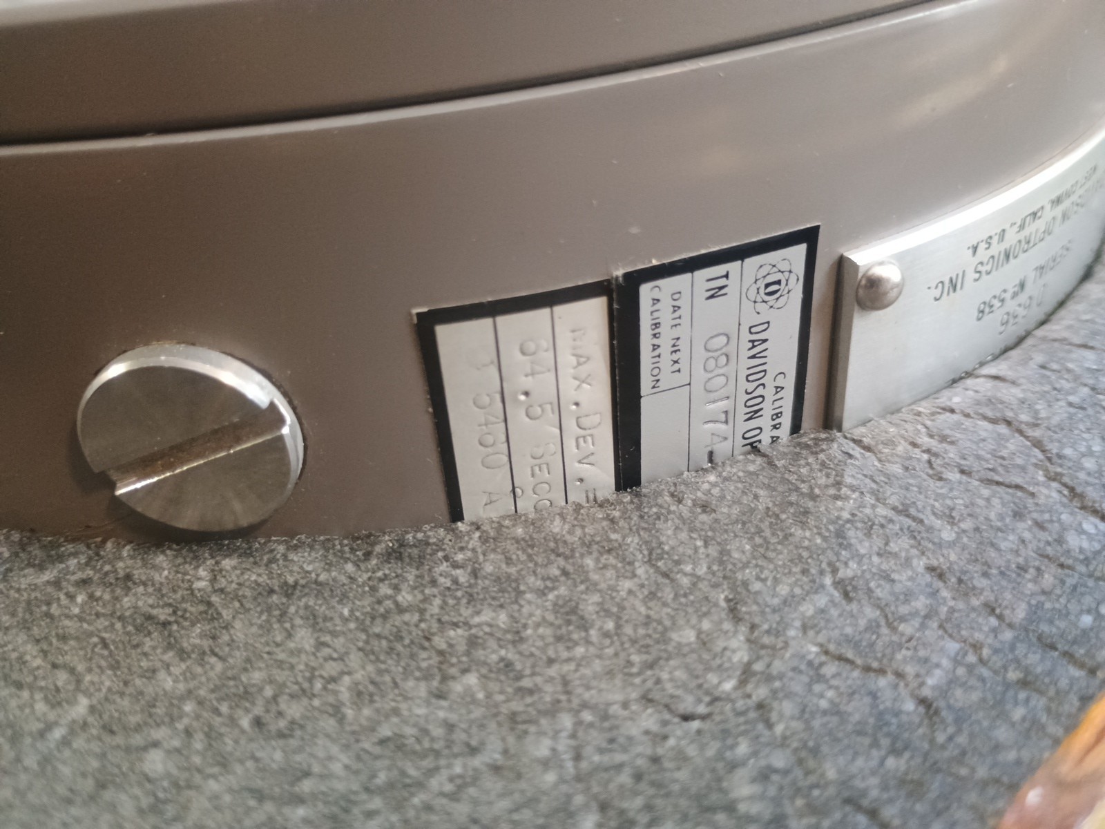 DAVIDSON ROTATING 60 SEC WEDGE D363