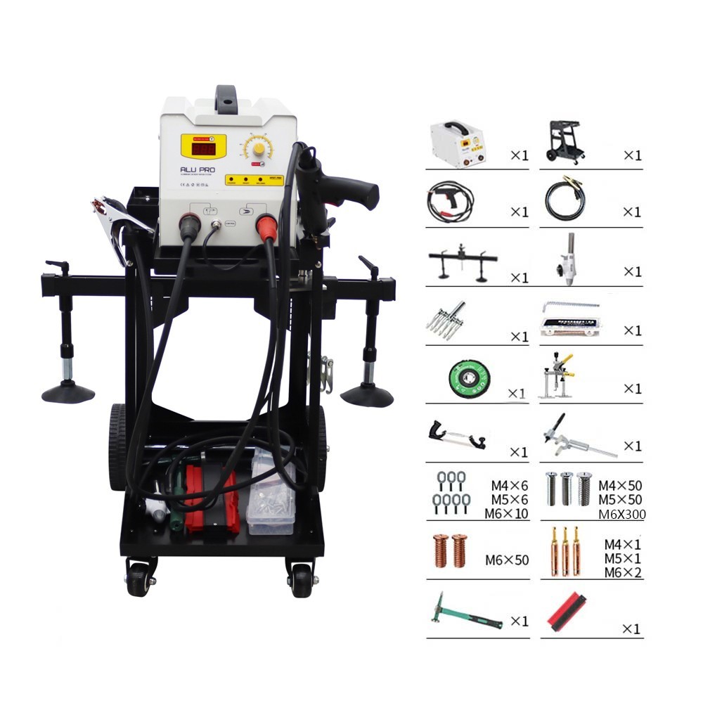 Aluminum Dent Pulling Machine Auto Body Dent Puller Welder Repair Machine 220V