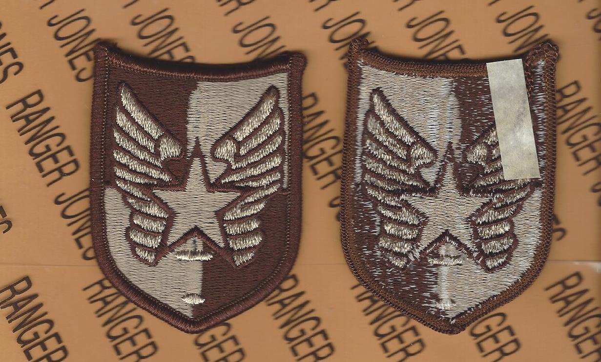 US Army 20th Aviation Brigade Desert DCU uniform patch m/e