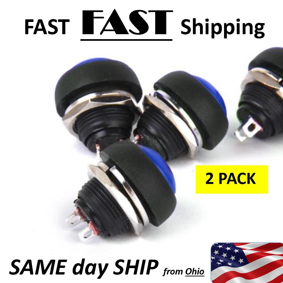 2x Small Blue Switch - 17x20mm momentary