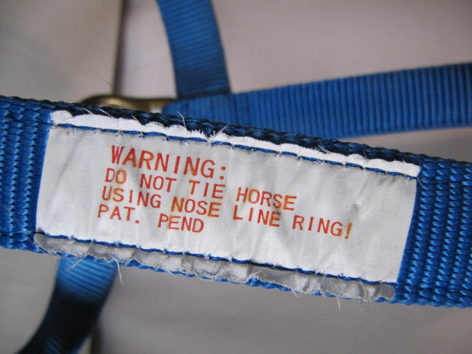 MONTY ROBERTS BLUE MEDIUM/LRG DUALLY TRAINING HALTER