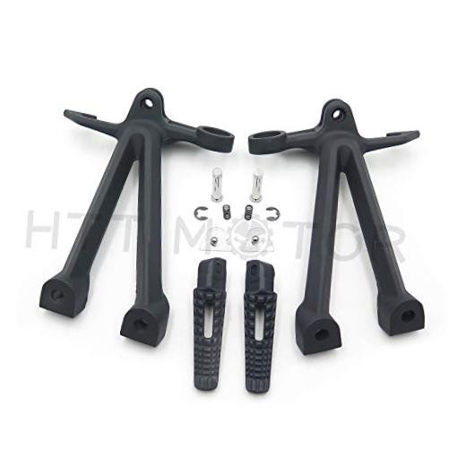 MT390-022- Rear Passenger Foot Peg Bracket Fit Compatible with Suzuki Gsx Black