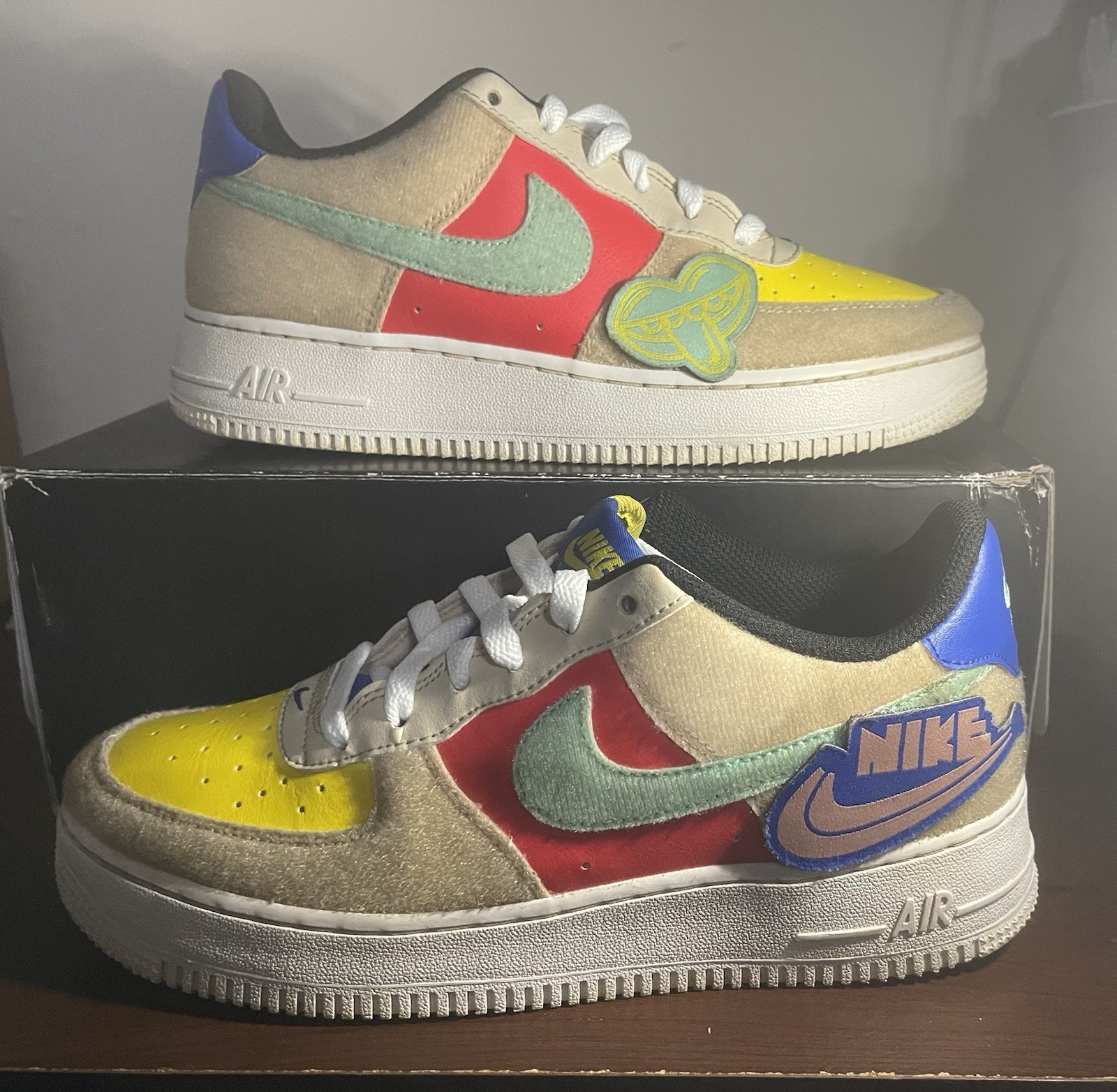 Nike Air Force 1 Low Multi-Color Lace Up Men's Sneakers