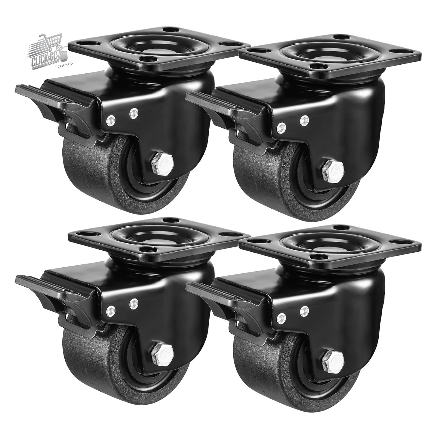 70mm heavy furniture wheels with brake, capacity 2000KG swivel wheels for loved ones