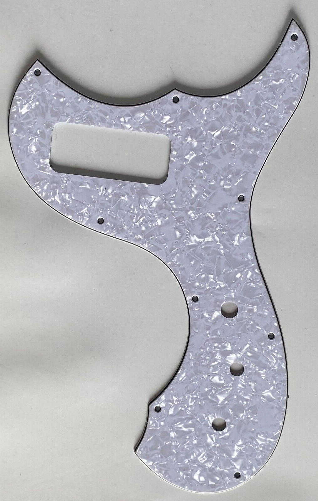 For Fit Fano TC6 P90 Style Guitar Pickguard 4 Ply White Pearl