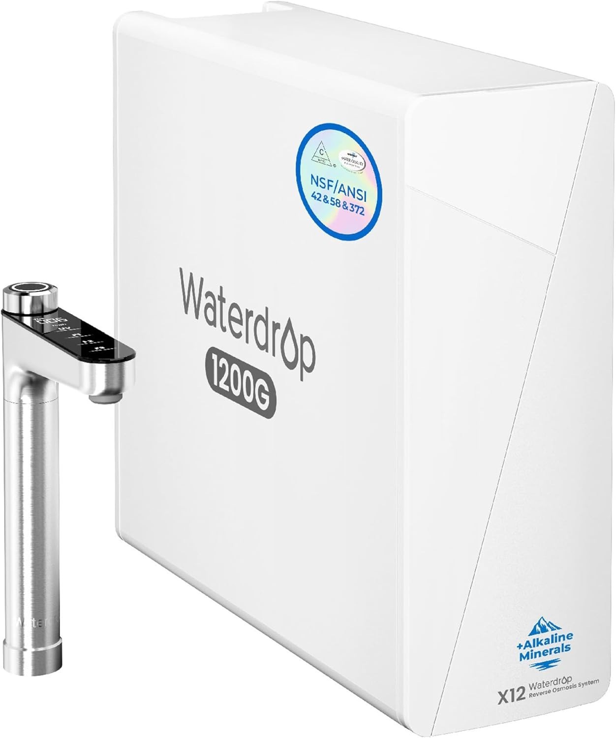Waterdrop X12-Alkaline Mineral Reverse Osmosis System, 11-Stage Filtration