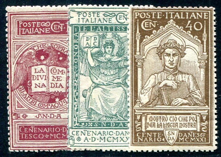 ITALY 1921 141-143 ** MINT SET (49946