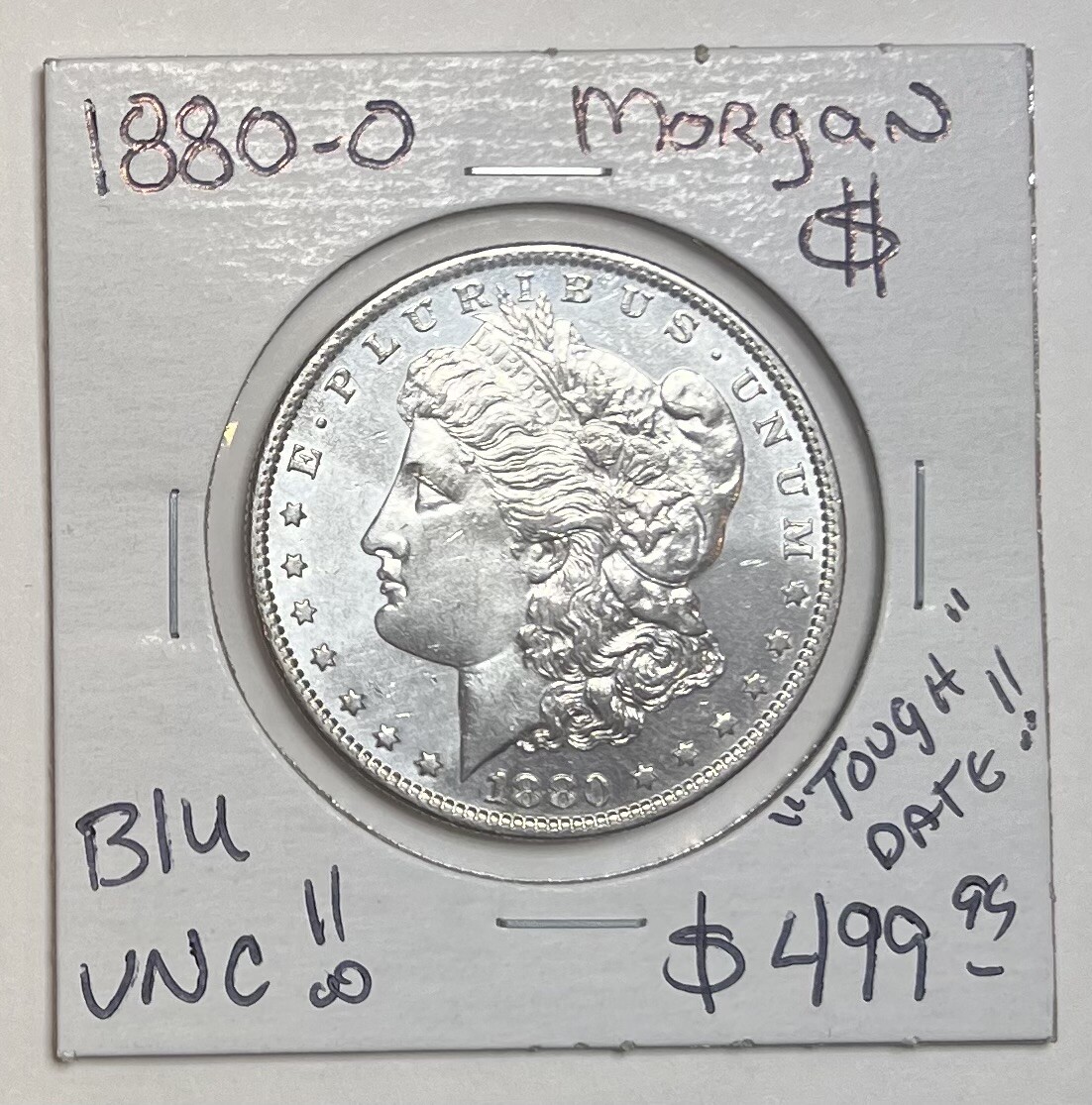 1880 O Morgan Silver Dollar Tough Date !! Beautiful Coin !!