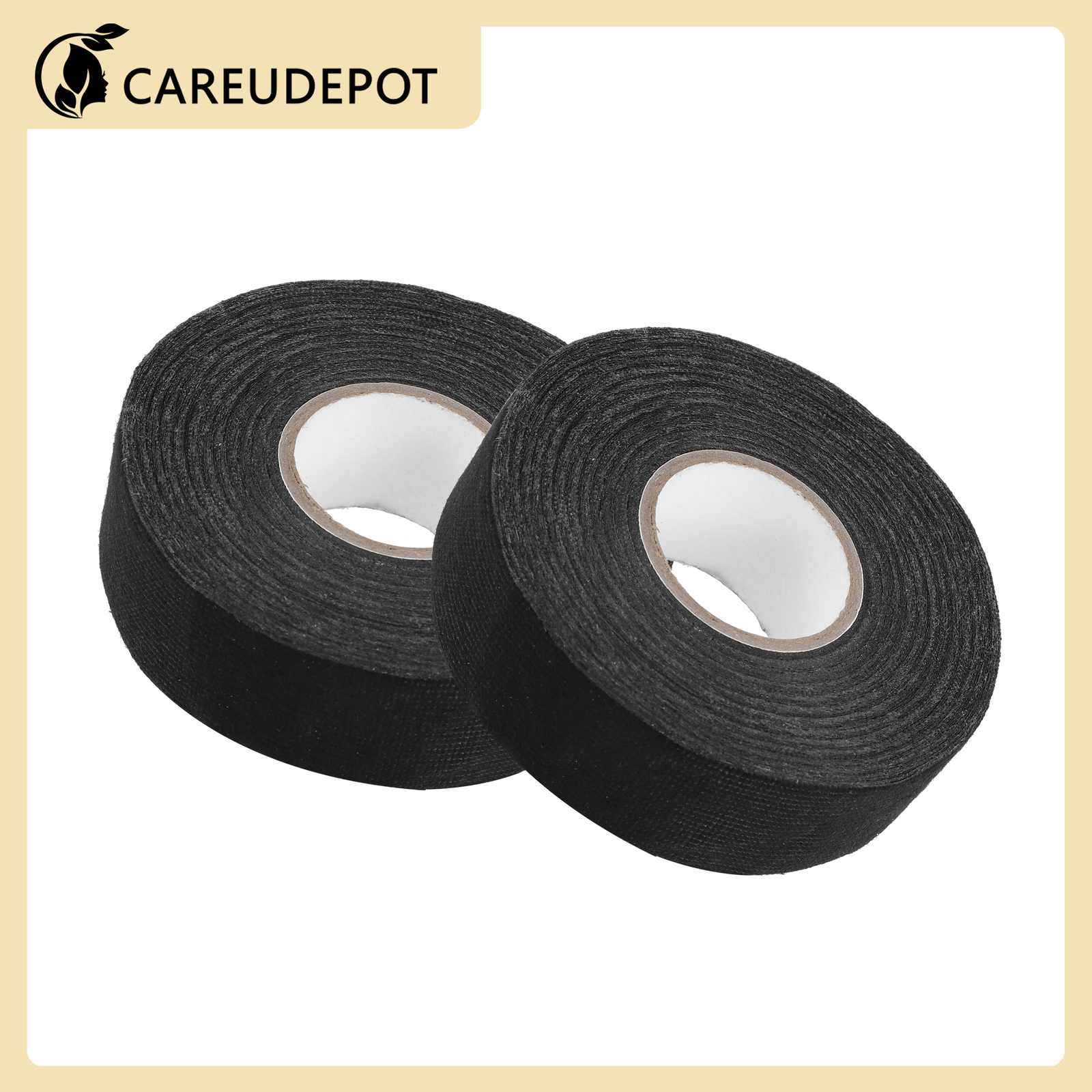 Universal Muffler Tape 1.2" x 66Ft Self Adhesive Exhaust Wrap Black Item of 2