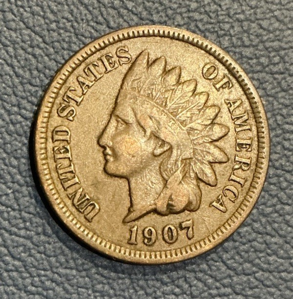 1907 Indian Head Cent - Vintage Penny