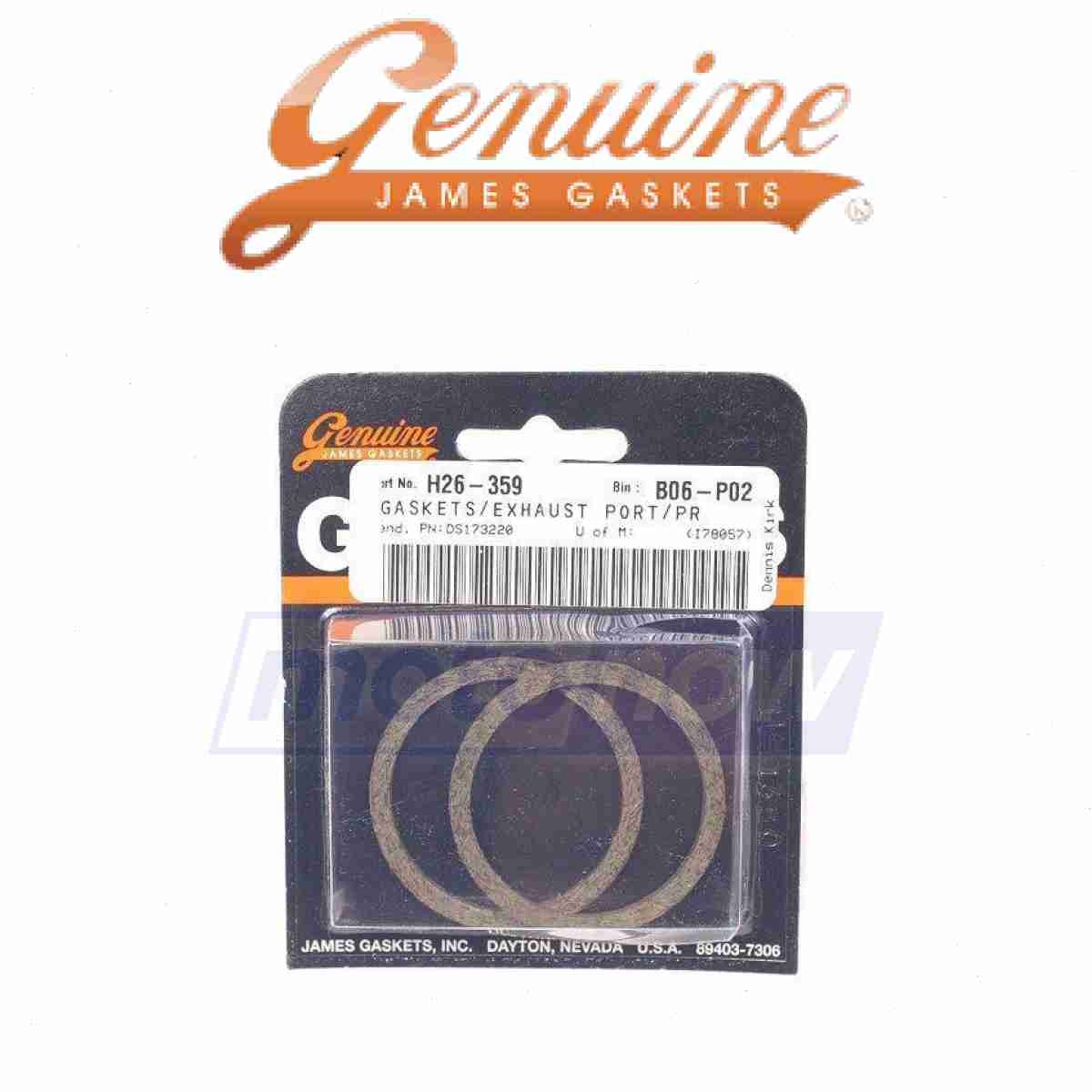 James Gasket Exhaust Port Gasket Kit for 1988-2006 Harley Davidson FXSTS qp