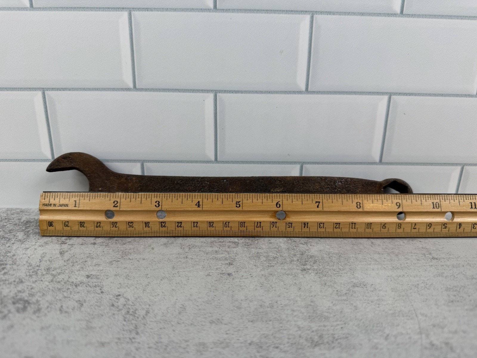 Vintage Offset Combination Wrench 1” Open End 6 Point Box End