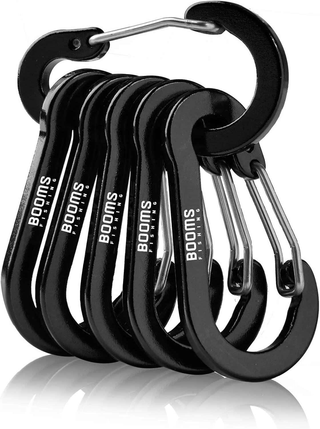 CC1 Multi-Use Carabiner Clip, 6 Pack Small Caribeener Clips, Mini Keychain Carib